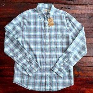 Faherty Brand Long Sleeve Ventura Plaid Casual Shirt NWT Size Medium